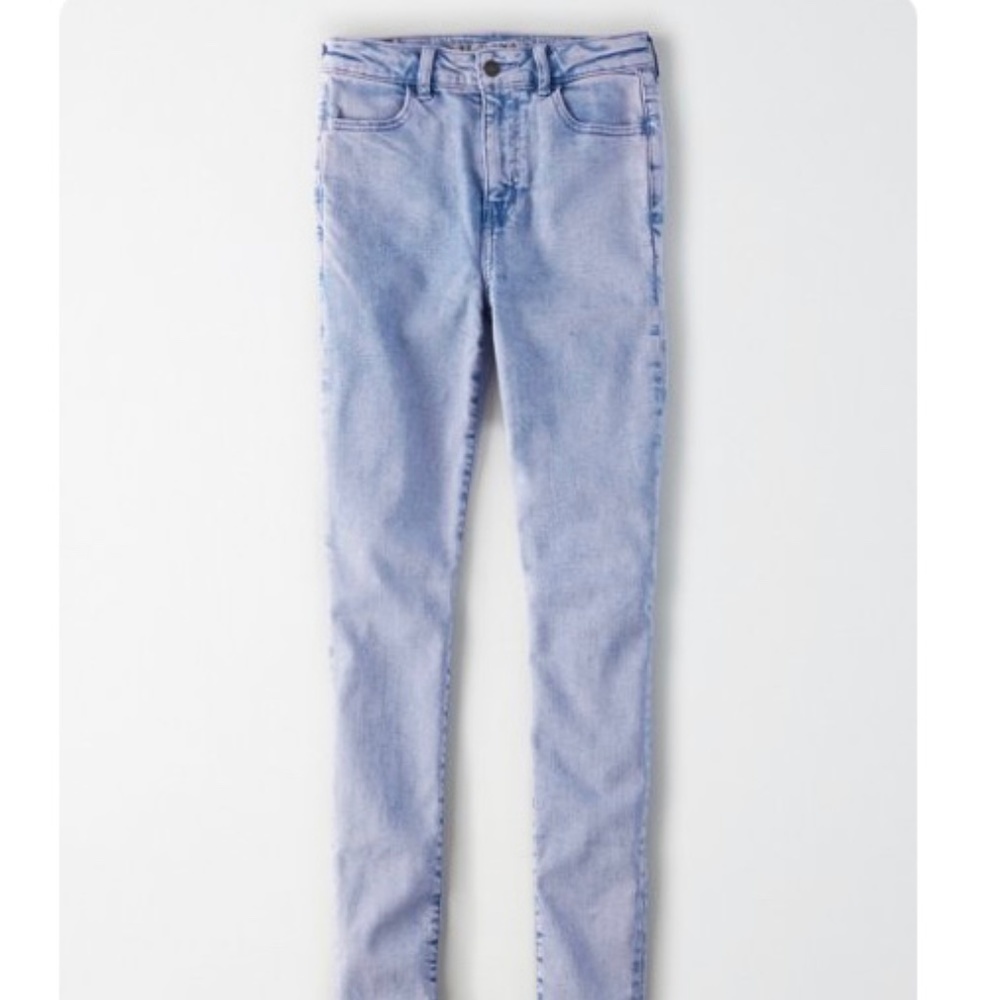 🎉HP🎉NWOT American Eagle Purple Wash Super Hi-Rise Jegging